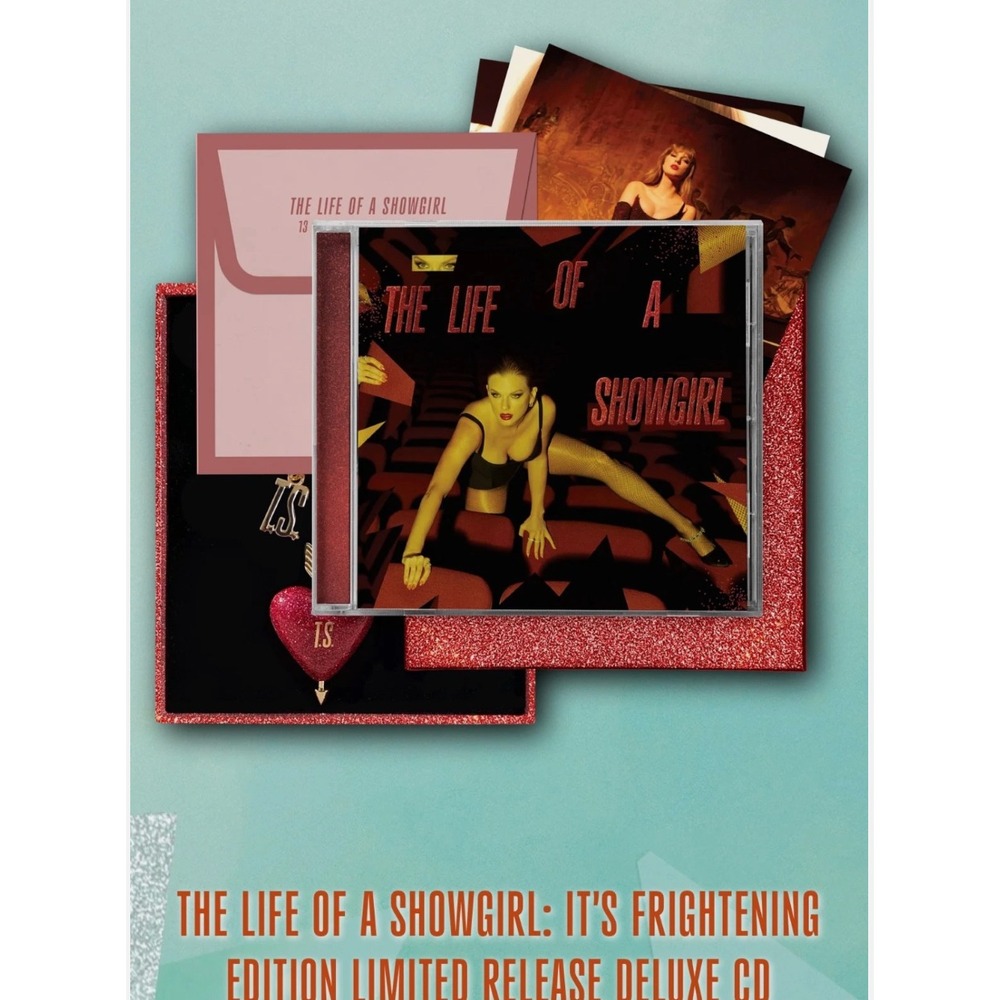 IN STOCK Taylor Swift The Life of a Showgirl DELUXE CD It's Frightening KEYCHAIN